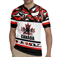 Canada Hockey 2024 Rugby Jersey Haida Maple Leaf - Wonder Print Shop