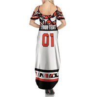 Canada Hockey 2024 Summer Maxi Dress Haida Maple Leaf - Wonder Print Shop