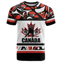 Canada Hockey 2024 T Shirt Haida Maple Leaf - Wonder Print Shop