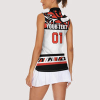 Canada Hockey 2024 Women Sleeveless Polo Shirt Haida Maple Leaf - Wonder Print Shop