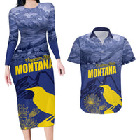 National Montana Day 2024 Couples Matching Long Sleeve Bodycon Dress and Hawaiian Shirt The Treasure State - Wonder Print Shop