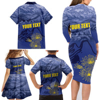 National Montana Day 2024 Family Matching Long Sleeve Bodycon Dress and Hawaiian Shirt The Treasure State - Wonder Print Shop