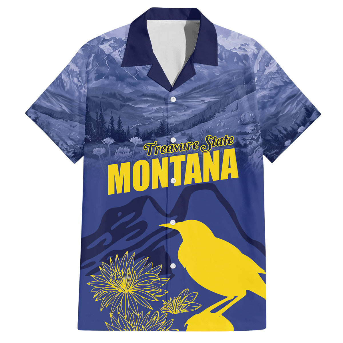 National Montana Day 2024 Family Matching Long Sleeve Bodycon Dress and Hawaiian Shirt The Treasure State - Wonder Print Shop