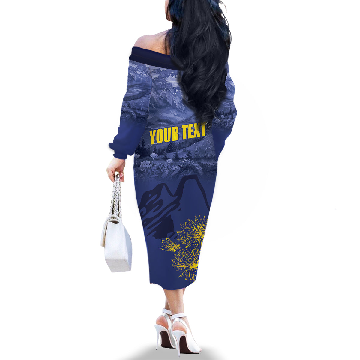 National Montana Day 2024 Family Matching Off The Shoulder Long Sleeve Dress and Hawaiian Shirt The Treasure State - Wonder Print Shop