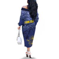 National Montana Day 2024 Family Matching Off The Shoulder Long Sleeve Dress and Hawaiian Shirt The Treasure State - Wonder Print Shop