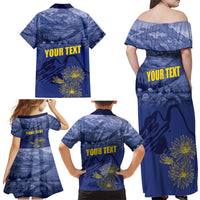 National Montana Day 2024 Family Matching Off Shoulder Maxi Dress and Hawaiian Shirt The Treasure State - Wonder Print Shop