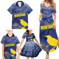 National Montana Day 2024 Family Matching Summer Maxi Dress and Hawaiian Shirt The Treasure State - Wonder Print Shop