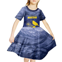 National Montana Day 2024 Kid Short Sleeve Dress The Treasure State - Wonder Print Shop