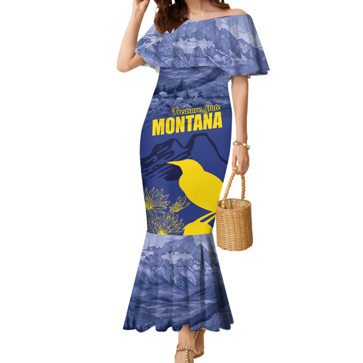 National Montana Day 2024 Mermaid Dress The Treasure State - Wonder Print Shop