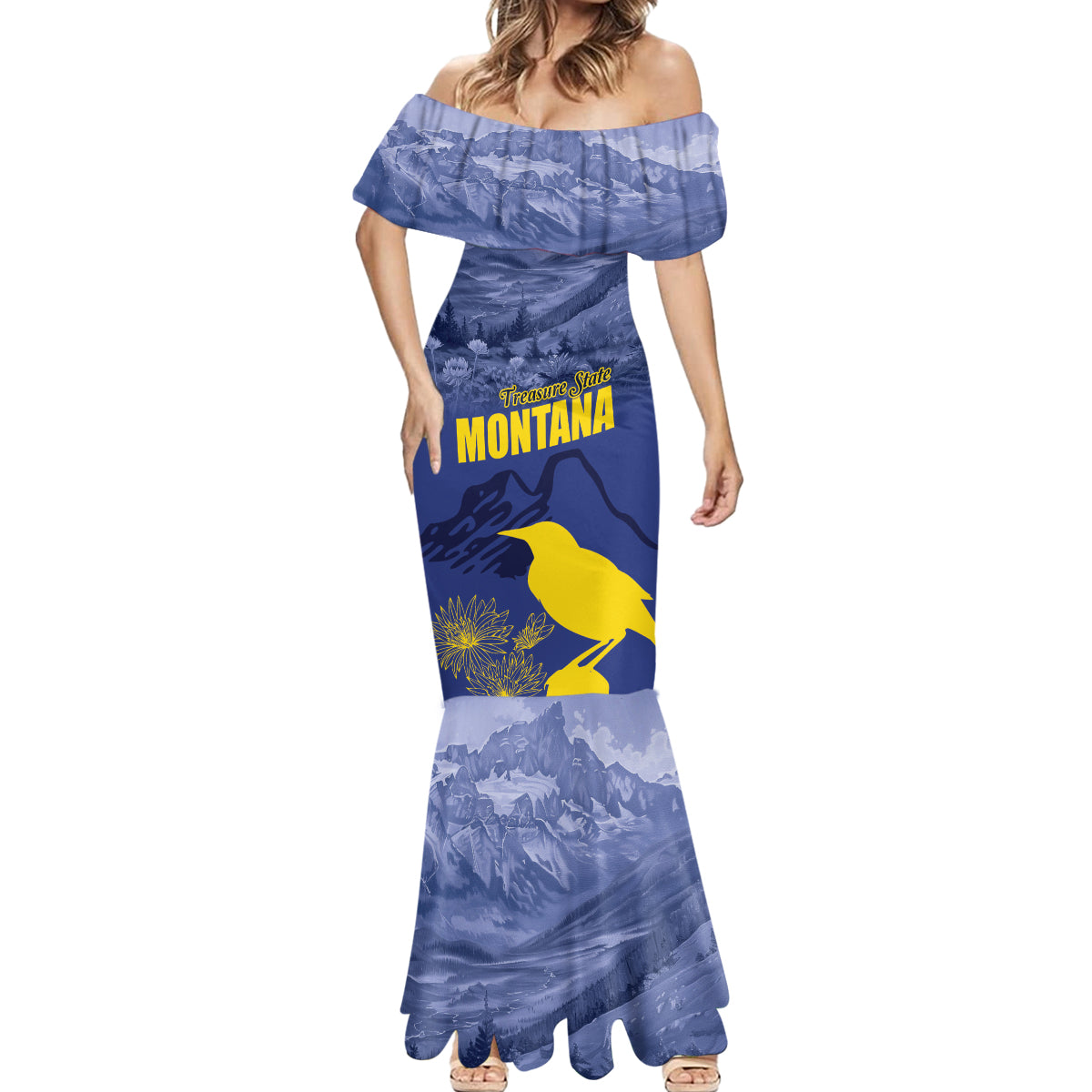 National Montana Day 2024 Mermaid Dress The Treasure State - Wonder Print Shop