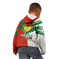 26 June Madagascar Independence Day Kid Hoodie Baobab Mix African Pattern - Wonder Print Shop