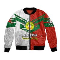 Personalised 26 June Madagascar Independence Day Bomber Jacket Baobab Mix African Pattern - Wonder Print Shop