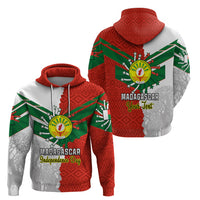 Personalised 26 June Madagascar Independence Day Hoodie Baobab Mix African Pattern - Wonder Print Shop