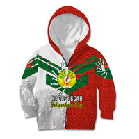Personalised 26 June Madagascar Independence Day Kid Hoodie Baobab Mix African Pattern - Wonder Print Shop