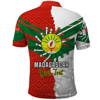 Personalised 26 June Madagascar Independence Day Polo Shirt Baobab Mix African Pattern - Wonder Print Shop
