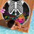 Halloween Skeleton Beach Blanket Trick or Treat Witch Pumpkin Colorful - Wonder Print Shop