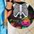 Halloween Skeleton Beach Blanket Trick or Treat Witch Pumpkin Colorful - Wonder Print Shop