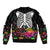 Halloween Skeleton Bomber Jacket Trick or Treat Witch Pumpkin Colorful - Wonder Print Shop