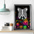 Halloween Skeleton Canvas Wall Art Trick or Treat Witch Pumpkin Colorful - Wonder Print Shop