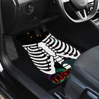 Halloween Skeleton Car Mats Trick or Treat Witch Pumpkin Colorful - Wonder Print Shop