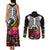 Halloween Skeleton Couples Matching Tank Maxi Dress and Long Sleeve Button Shirts Trick or Treat Witch Pumpkin Colorful - Wonder Print Shop