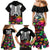 Halloween Skeleton Family Matching Mermaid Dress and Hawaiian Shirt Trick or Treat Witch Pumpkin Colorful - Wonder Print Shop