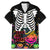 Halloween Skeleton Family Matching Mermaid Dress and Hawaiian Shirt Trick or Treat Witch Pumpkin Colorful - Wonder Print Shop