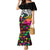 Halloween Skeleton Family Matching Mermaid Dress and Hawaiian Shirt Trick or Treat Witch Pumpkin Colorful - Wonder Print Shop
