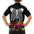 Halloween Skeleton Family Matching Puletasi Dress and Hawaiian Shirt Trick or Treat Witch Pumpkin Colorful - Wonder Print Shop