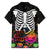 Halloween Skeleton Family Matching Tank Maxi Dress and Hawaiian Shirt Trick or Treat Witch Pumpkin Colorful - Wonder Print Shop