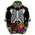 Halloween Skeleton Hoodie Trick or Treat Witch Pumpkin Colorful - Wonder Print Shop