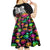 Halloween Skeleton Kid Short Sleeve Dress Trick or Treat Witch Pumpkin Colorful - Wonder Print Shop