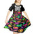 Halloween Skeleton Kid Short Sleeve Dress Trick or Treat Witch Pumpkin Colorful - Wonder Print Shop