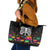 Halloween Skeleton Leather Tote Bag Trick or Treat Witch Pumpkin Colorful - Wonder Print Shop