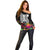 Halloween Skeleton Off Shoulder Sweater Trick or Treat Witch Pumpkin Colorful - Wonder Print Shop