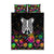 Halloween Skeleton Quilt Bed Set Trick or Treat Witch Pumpkin Colorful - Wonder Print Shop