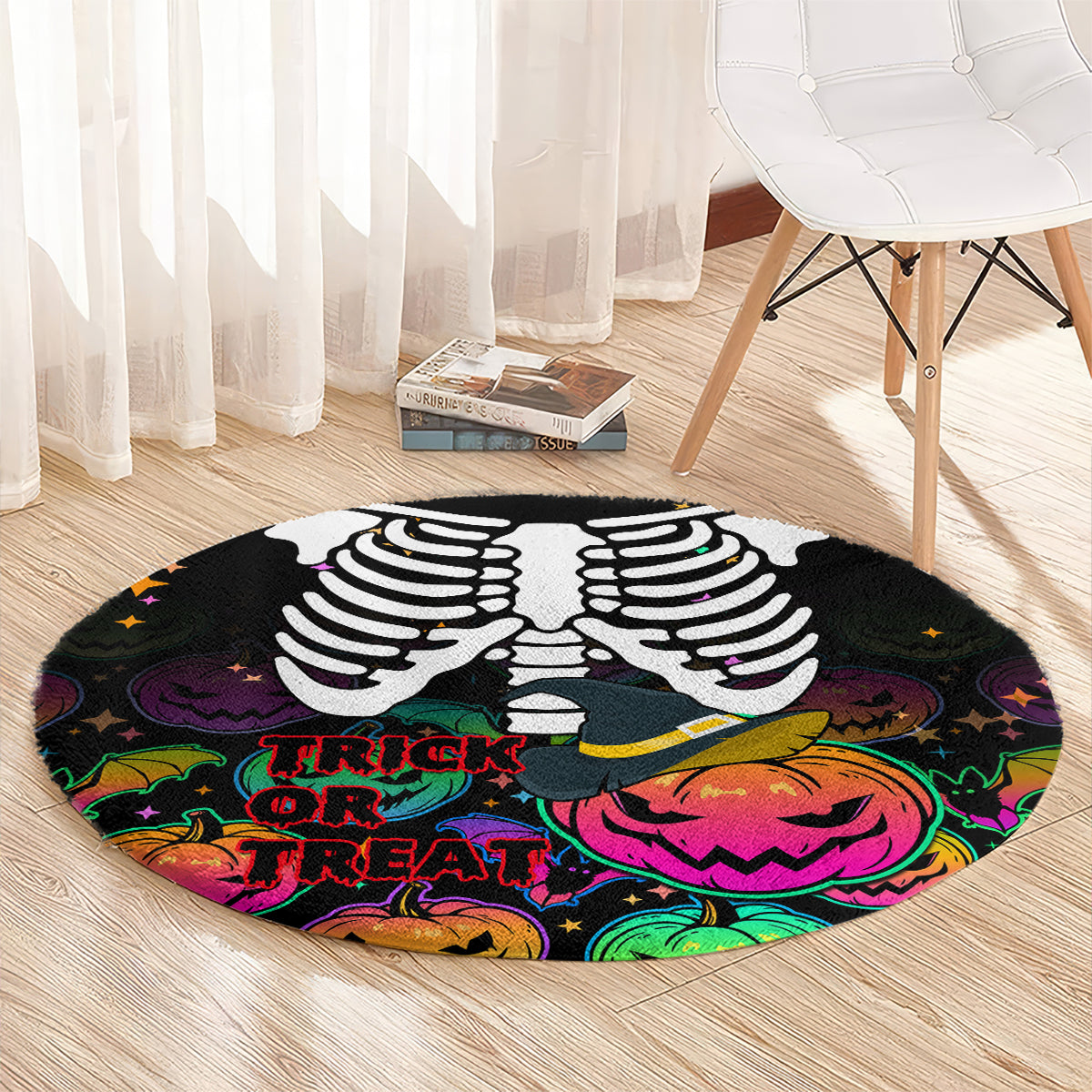 halloween-skeleton-round-carpet-trick-or-treat-witch-pumpkin-colorful