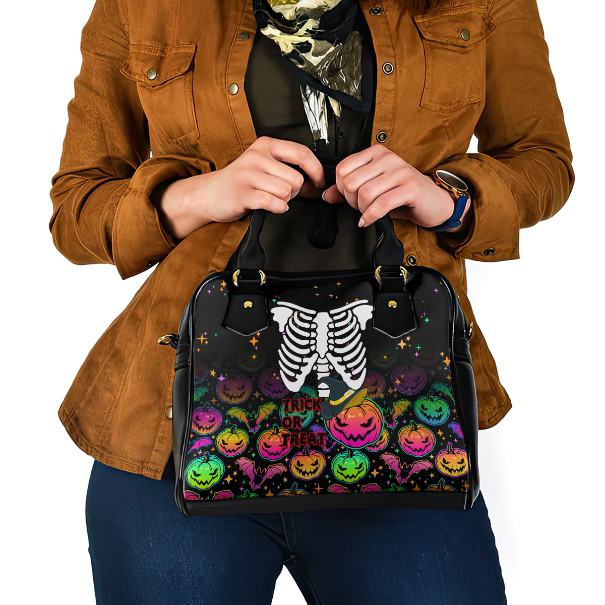 halloween-skeleton-shoulder-handbag-trick-or-treat-witch-pumpkin-colorful