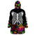Halloween Skeleton Wearable Blanket Hoodie Trick or Treat Witch Pumpkin Colorful - Wonder Print Shop