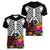 Halloween Skeleton Women V Neck T Shirt Trick or Treat Witch Pumpkin Colorful - Wonder Print Shop