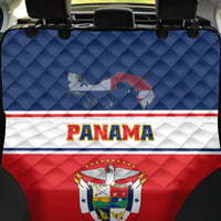 Panama Independence Day Back Car Seat Cover Coat Of Arms Pollera Pattern - Wonder Print Shop
