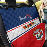 Panama Independence Day Back Car Seat Cover Coat Of Arms Pollera Pattern - Wonder Print Shop