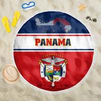 Panama Independence Day Beach Blanket Coat Of Arms Pollera Pattern - Wonder Print Shop