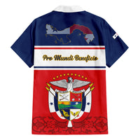 Panama Independence Day Family Matching Tank Maxi Dress and Hawaiian Shirt Coat Of Arms Pollera Pattern - Wonder Print Shop