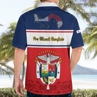 Panama Independence Day Hawaiian Shirt Coat Of Arms Pollera Pattern - Wonder Print Shop