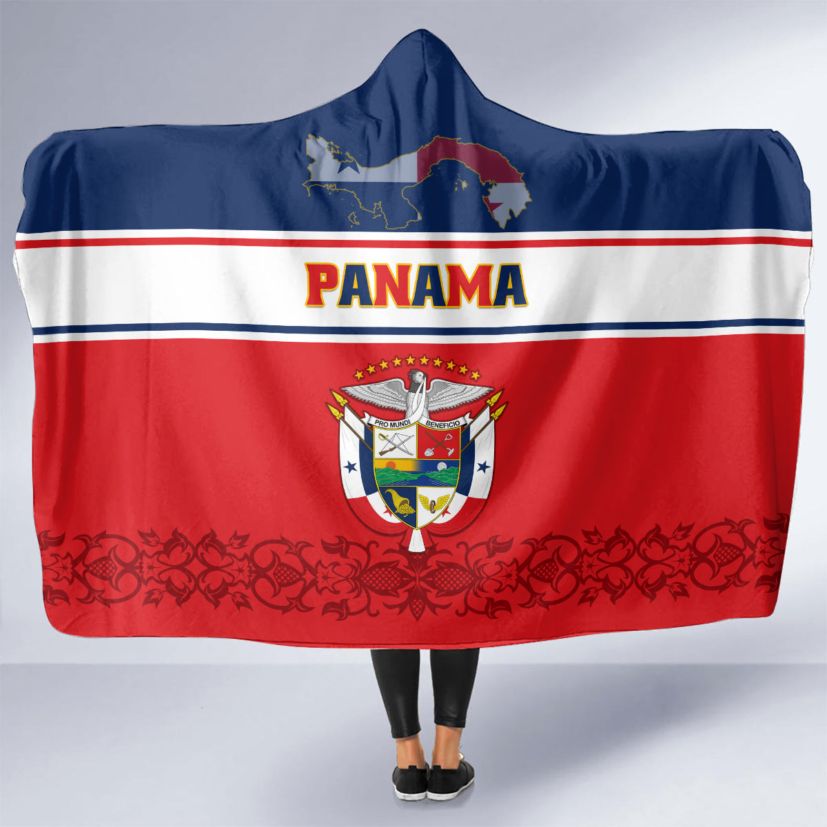 panama-independence-day-hooded-blanket-coat-of-arms-pollera-pattern