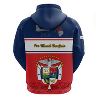 Panama Independence Day Hoodie Coat Of Arms Pollera Pattern - Wonder Print Shop