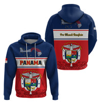 Panama Independence Day Hoodie Coat Of Arms Pollera Pattern - Wonder Print Shop