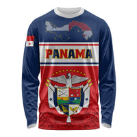 Panama Independence Day Long Sleeve Shirt Coat Of Arms Pollera Pattern - Wonder Print Shop