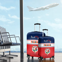Panama Independence Day Luggage Cover Coat Of Arms Pollera Pattern - Wonder Print Shop